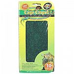 An ideal terrarium liner; better than artificial grass, because it's soft and will not irritate the reptile's underside. Great for use with Reptitherm Undertank Heater (sold separately). 2 pre-cut Cage Carpets per package.
