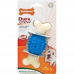 Double Action Dental Chews deliver pure chewing satisfaction! Great bone-shaped chew has a specially-shaped center with lots of dental nubs that will help clean teeth and massage gums.