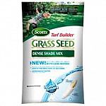 Super absorbent seed coating absorbs and realeases water even if you miss a day. Seed germinates 2 times faster and uses less water. Helps seedlings develop 25% thicker and deeper root systems. No grass seed is more weed free. Scotts turf builder tall fes