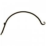 This beautiful curved hanger is ideal for any flower hanging basket. Easy to install and adds appeal to any home or garage. Hanger is 24 inches long and has a 1/2 inch diameter. A classic black powder coat finish looks ideal with any decor.