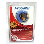 Protective collar for: injuries, rashes or post surgery. Scratch and bite resistant: canvas lined outer jacket protects air bladder completely. Washable. Won t mark or scrape furniture. 5 sizes- for all cats and dogs.