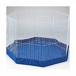 The Clean Living Pen Cover or Mat may be used under the Clean Living Playpen as a mat to prevent messes. It also may be used on top of the playpen as an outdoor sunshade to prevent your small pet from exposure to heat and the sun's rays.