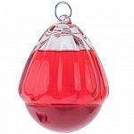 Perky Pet Round Glass Hummingbird Feeder is an uniquely shaped hummingbird feeder that is perfect for feeding hummingbirds anywhere in your yard. This fun feeder has two bee-resistant feeding ports. Made with clear, tempered glass.