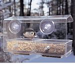 Aspects Buffet-Double Seed Tray - Two types of seed can be used in this feeder, both trays are easy to remove and clean. 1/2 quart capacity. All Aspects Window Feeders feature patented removable seed trays.