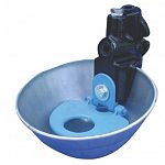 Galvanized water bowl with 14 litres per minute water flow at 40 PSI. The powder-coated casting has a 3/4