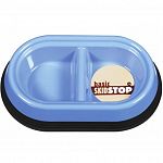 This product was designed to be a food and water dish. It features a skidstop device, which prevents the bowl from moving while your pet consumes its contents. A great way to avoid messy spills. Color blends in beautifully with existing room dec