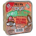 Your backyard birds will enjoy this Pecan Delight Suet Dough made by C and S. Nutritionally balanced to provide wild birds with much needed energy, especially during the winter months. Creates less waste and mess than other suet cakes and is long lasting.