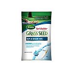 Scotts Turf Builder Sun and Shade Mix grasss seed is formulated to stay green in heavily shaded areas or areas that are in the hot sun. This formula contains Thermal Blue Kentucky Bluegrass, which is known for thriving in the hot sun and excessive heat.
