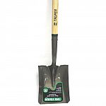 Provides everything a dedicated handyman expects from a serious, long lasting tool at an unbeatable price. Square point shovel, long handle.