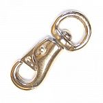 Nickel plated malleable iron.  7/8 X 4.75 inches / Case of 10.  Bull Snap-Round Swivel Eye