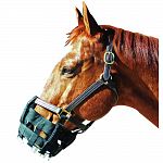 Allows horses to eat and drink while gently & humanely limiting the damage from a number of undesirable equine behaviors, including, cribbing &/or wood-chewing, chewing blankets, bandages or wounds, chewing other objects, biting other horses etc..