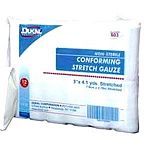 Soft and absorbent rayon/poly stretch bandage will conform as needed during placement. The stretch bandage will allow for additional compression to the site. Wrap around to provide area with compression and support.