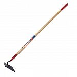 This garden hoe is ideal for chopping, weeding, and clearing garden growth. The blade is thicker at the center for strength and sharper at the edges for cleaner cutting. Welded head with 51 inch wood handle.