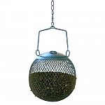 Features our usual high-quality metal construction and patented mesh feeding system. New 6-inch round shape in green finish. Holds 7 cups of black oil sunflower seeds.