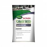 Scotts Turf Builder Quick Fix Mix is a grass seed mix that grows quicker and requires less watering. Works two times faster than other seed mixes and helps to provide a temporary fix for ground cover or erosion problems. Size is 3 lbs.