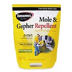 Repel moles and gophers from your lawn spring, summer, and fall with Sweeny's Mole & Gopher Repellent. After determining the presence of gophers, voles, or moles by surface ridges in the turf or by holes or mounds of earth pushed up from burrows, treat th