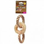 Features natural loops made out of wicker, loofah and corn husk material. The combination of materials helps reduce boredom in small animals and provides pets with hours of playtime fun. Ideal for rabbits, guinea pigs and other small animals.