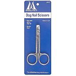 Hand sharpened Nail scissors with heat treated steel for longer life. Keeping your pet's nail trimmed is essential for good grooming. These nail scissors have a saftey bar to help prevent overcutting.  The cutting area is 1/4 inch wide.