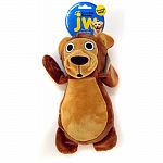 Stuffing free plush toy with cracklin bottle ball inside each plush head Provides the crackle sound and feel that dogs love A squeaker in the belly adds to the fun