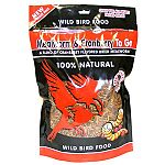 Mealworm and Cranberry To Go Wild Bird Food has a great cranberry taste that your backyard birds will not be able to resist. Made with dried mealworms and a tasty cranberry flavoring, this treat is great by itself or mixed in with bird seed.
