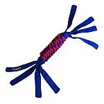 A fun, interactive tug and toss toy made from durable reinforced nylon and durable rope in the center. Tails make it easy to pick up, throw, or tug.