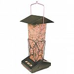 Perky Pet Top Flight Bird Feeder Features: extra large 6 pound seed capacity, lifetime warranty, weight activated seed protection system stops squirrls from eating seed, double sided design - attract and feed more birds, chew and weather resistant fi