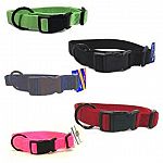 This 1 inch width Hamilton Dog Collar is fully adjustable to fit pet's with 18-26 inch necks. Made of high quality nylon webbing, it's great for large size breeds.