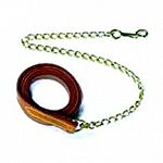 Tough leather horse lead with hand finished solid brass chain. Quality Beilers product. Comes in 2 different colors - black and brown.  Overall length of 6 or 7feet.