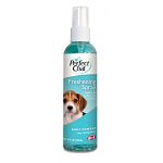 8 In 1 Pro Pet Salon alcohol free Freshening Sprays are specially formulated to between baths to keep your pet smelling clean and fresh! Premium, long lasting fragrance and conditioning ingredients refresh and moisturize your pet's skin / coat.