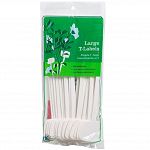 Each pack contains 1 pencil and 25 visible white plastic large t-label. Easily mark and identify your plants. Durable plastic labels. Labels can be pushed into soil at plantings.