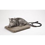 This soft heated pet mat is great for keeping your pet warmer and is made for use indoors or outdoors. Mat only warms up when your pet uses it and is designed to heat up to 102 degrees when you pet lays on it.