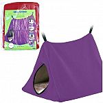 The Hang-N-Tent for Small Animals gives your little furry friends a safe and secure place to hide, sleep or relax. Perfect for a variety of small animals. Available in assorted colors.