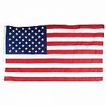 Traditional flag with brass grommets. Embroidered stars and individually sewn stripes. 100 percent fade resistant nylon. Fire and mildew resistant. 100 percent made in the usa.