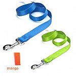 Hamilton Pet Company's durable webbed nylon dog leashes with swivel snaps are tough and attractive in these new sherbet colors - Mango, Berry Blue and Lime.  A match to the colorful collar you dog already wears.
