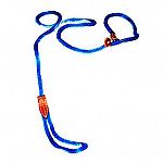 To walk dog.   Polyrope London Dog Lead and Collar Combo - Blue / 6 ft.
