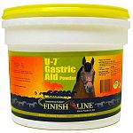 Finish Line U-7 Gastric Aid Powder is not just another calcium-magnesium-aluminum acid buffering product. Recommended to help support a healthy stomach in horses that suffer from poor appetite, poor attitude, dull coat or reduced performance.
