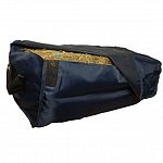 This 1200 Denier Hay Bale bag is a great way to transport you hay bales and to keep them clean. It really helps keep dust and moisture out of your hay and keep things mess free. The bag is lightweight and durable with handles on the side s and Velcro clos