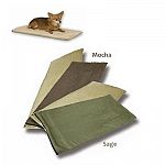 Pamper your small dog with this soft, warm heated mat. Mat is smaller and fits in almost any spot in your home. Designed to maintain a constant temperature when your dog lays on the top. Available in two neutral colors.