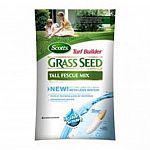 Super absorbent seed coating absorbs and realeases water even if you miss a day. Seed germinates 2 times faster and uses less water. Helps seedlings develop 25% thicker and deeper root systems. No grass seed is more weed free. Scotts turf builder tall fes