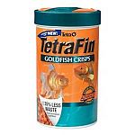 TetraFin Goldfish Crisps is premium goldfish food that provides a high level of nutrition for your goldfish. Easy for your fish to digest and contains essential protein, algae meal, vitamins, and carbohydrates. Available in four sizes.