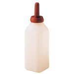 Calf Suckle Bottle with Nipple (2 quarts) - Aids in the feeding of young calves. This calf bottle is made of strong, durable Polyethylene plastic. Fill bottle and snap on nipple with vacuum air vent.