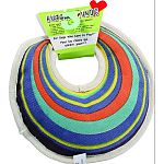 Perfect water toy that squeaks and floats beautifully Made for retrieving, tossing and tugging, it holds up to the roughest tug-of-war Holds up well and dry perfectly after all of the water fun you can dish out Made of 100% rugged and durable cotton