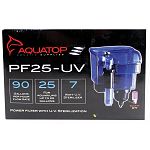 Capable of filtering up to 90 gallons per hour with adjustable flow rate Built in self adjusting surface skimmer for cleaning the water surface and promoting gas exchange Requires no extra plumbing Uv sterilizer helps eliminate unwanted algae blooms and f