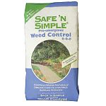 100% organic, Safe 'N Simple Pre-emergence Weed Control 9-0-0 is an all-natural plant product made from Corn Gluten, a dried protein separated from corn during the manufacture of starch in the food industry. 50 lbs.