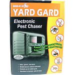 Powerful ultrasound waves deter pests from your property Safe, green , non-toxic Weatherproof, motion activated Protects up to 4,000 square feet Harmless to humans, pets & birds