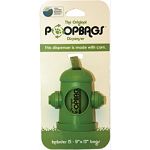Hydrant shaped dispenser meets the usda certification for biobased product claims. More renewable resources means less plastic and petroleum, which has environmental and health benefits. Adjustable velcro strap makes attaching to a least handle or belt bu