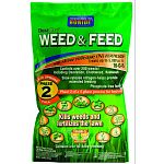 With viper weed killer. Fast kill on all lawn weeds. 16-0-8 formula.