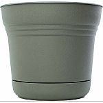A coarse texture over the entire body and saucer of the planter is a perennial favorite of decorators Looks great in both casual or formal settings For use indoors or outdoors Recyclable plastic Made in the usa
