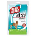 SIMPLE SOLUTION® Diaper Garments are the perfect answer for pets experiencing excitable urination, pets with incontinence, female pets in season and puppies not yet quite housebroken.