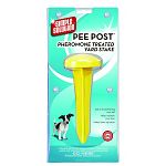  Simple Solution Pee Post™ Pheromone-Treated Yard Stake is a training device that teaches your pet to urinate in a specific area of your yard. 